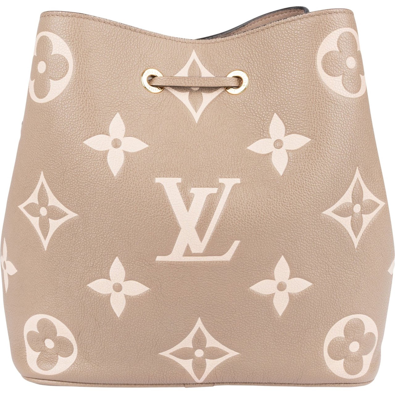 Louis Vuitton Monogram Empreinte Leather NéoNoé Crossbody Bag Taupe