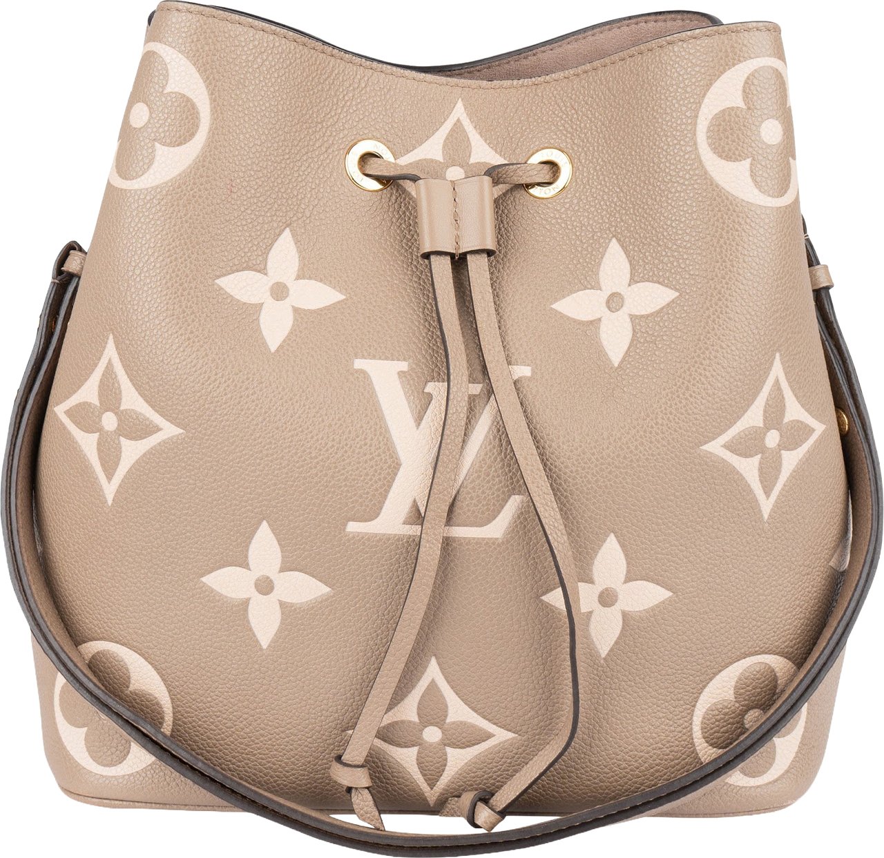 Louis Vuitton Monogram Empreinte Leather NéoNoé Crossbody Bag Taupe