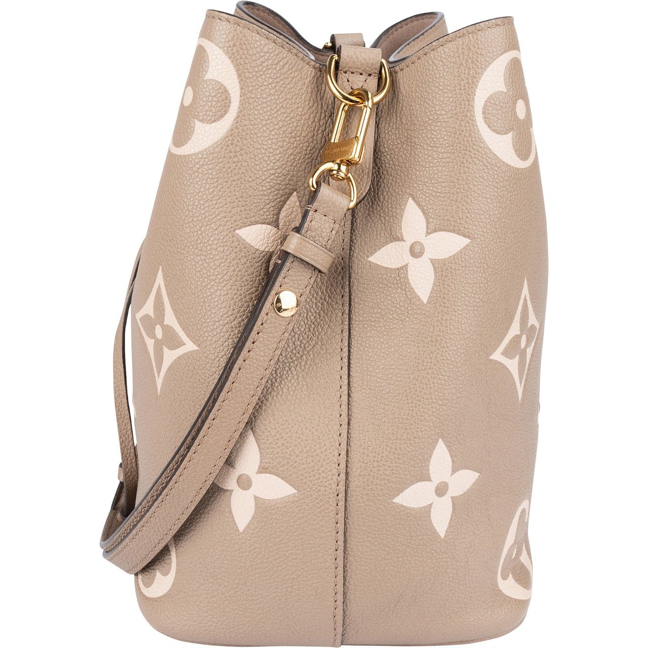 Louis Vuitton Monogram Empreinte Leather NéoNoé Crossbody Bag Taupe
