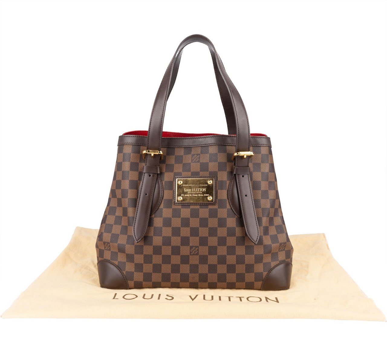 Louis Vuitton Louis Vuitton Monogram Damier Ebene Hampstead GM Shoulder Bag Bruin