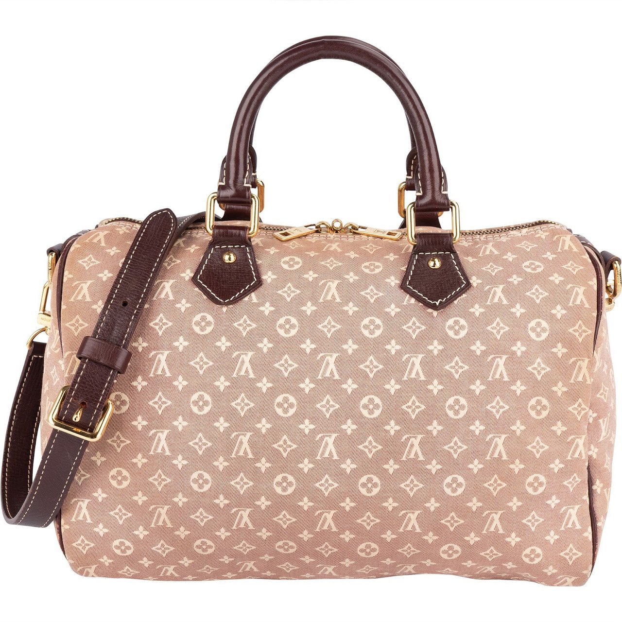 Louis Vuitton Louis Vuitton Monogram Mini Lin Speedy 30 Bandoulière Handbag Rood