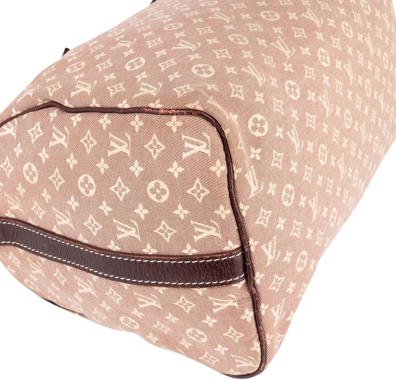 Louis Vuitton Louis Vuitton Monogram Mini Lin Speedy 30 Bandoulière Handbag Rood