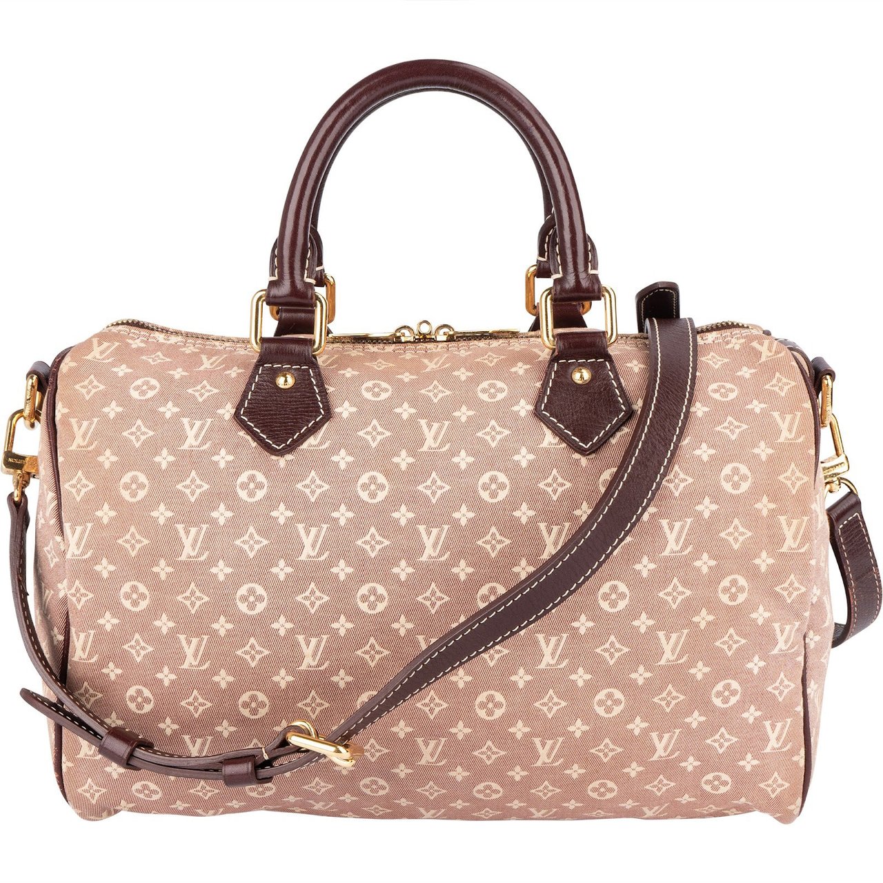 Louis Vuitton Louis Vuitton Monogram Mini Lin Speedy 30 Bandoulière Handbag Rood