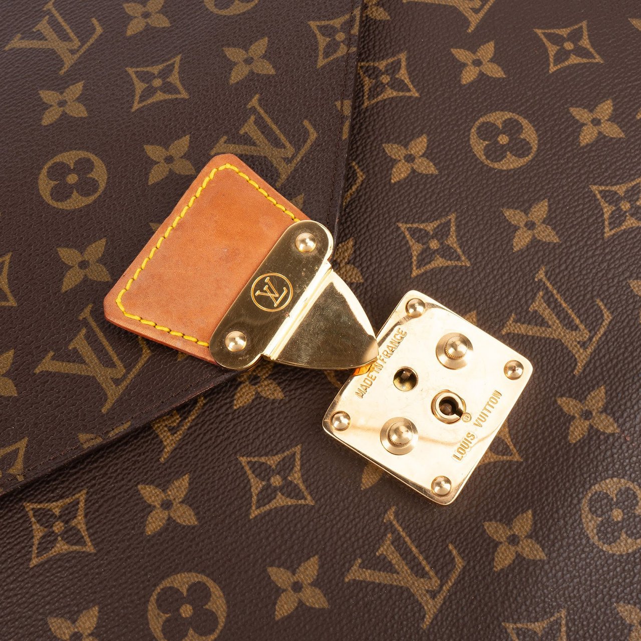 Louis Vuitton Louis Vuitton Monogram Canvas Serviette Conseiller Business Handbag Bruin