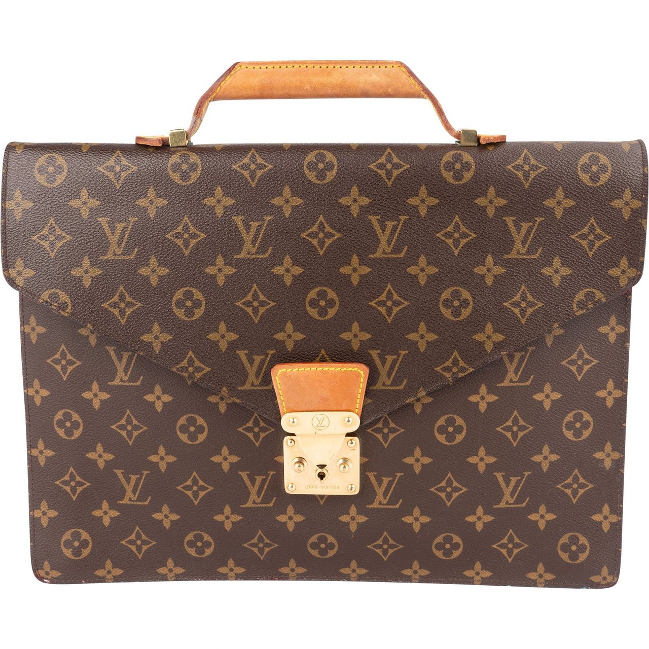 Louis Vuitton Louis Vuitton Monogram Canvas Serviette Conseiller Business Handbag Bruin