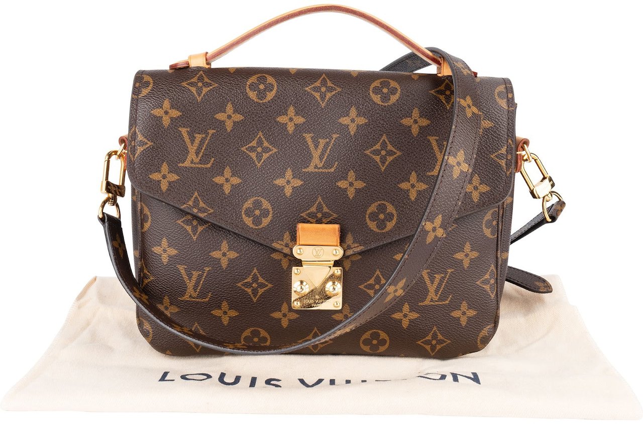Louis Vuitton Monogram Canvas Pochette Métis Handbag Bruin