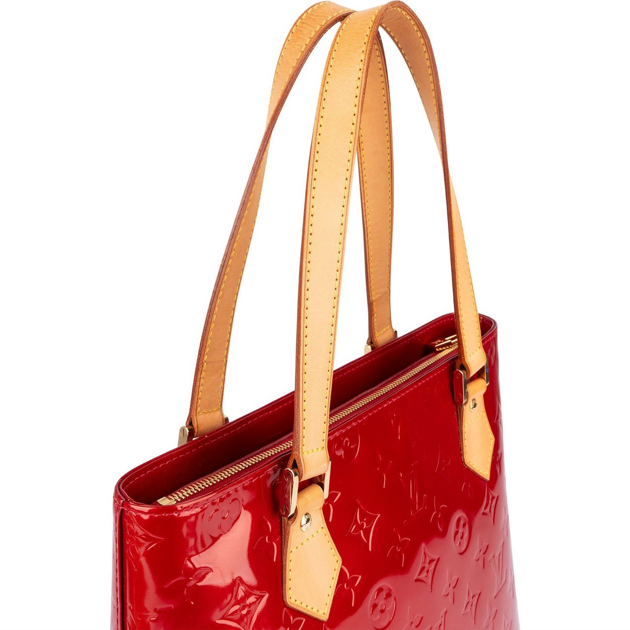 Louis Vuitton Louis Vuitton Monogram Vernis Houston Handbag Rood