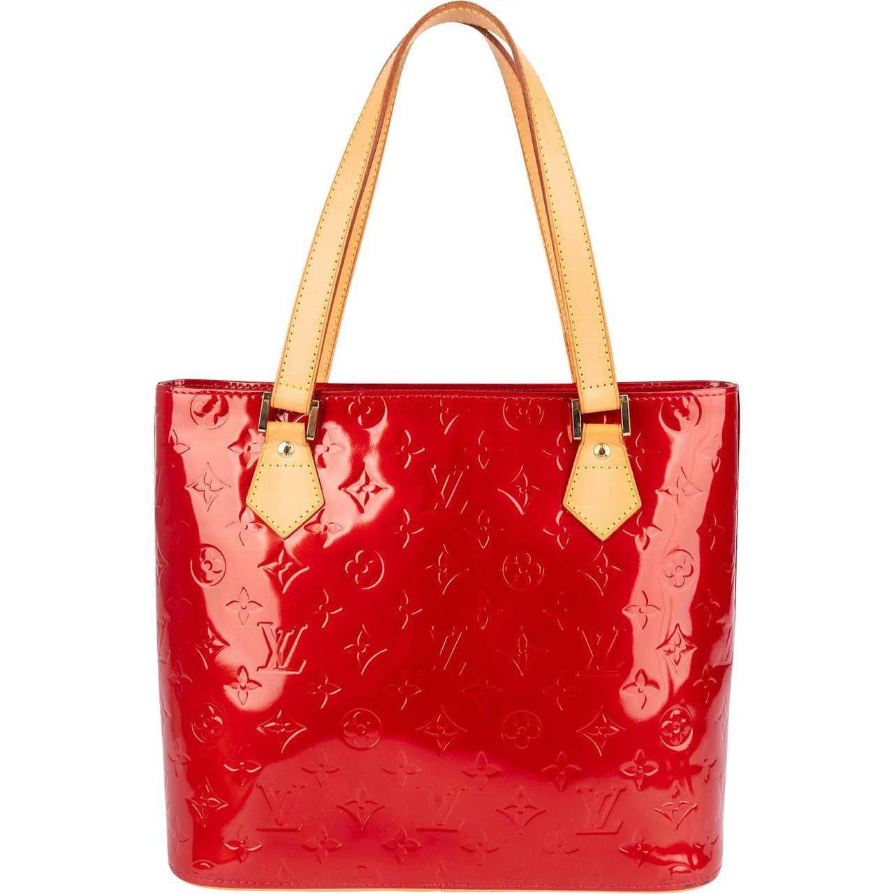 Louis Vuitton Louis Vuitton Monogram Vernis Houston Handbag Rood