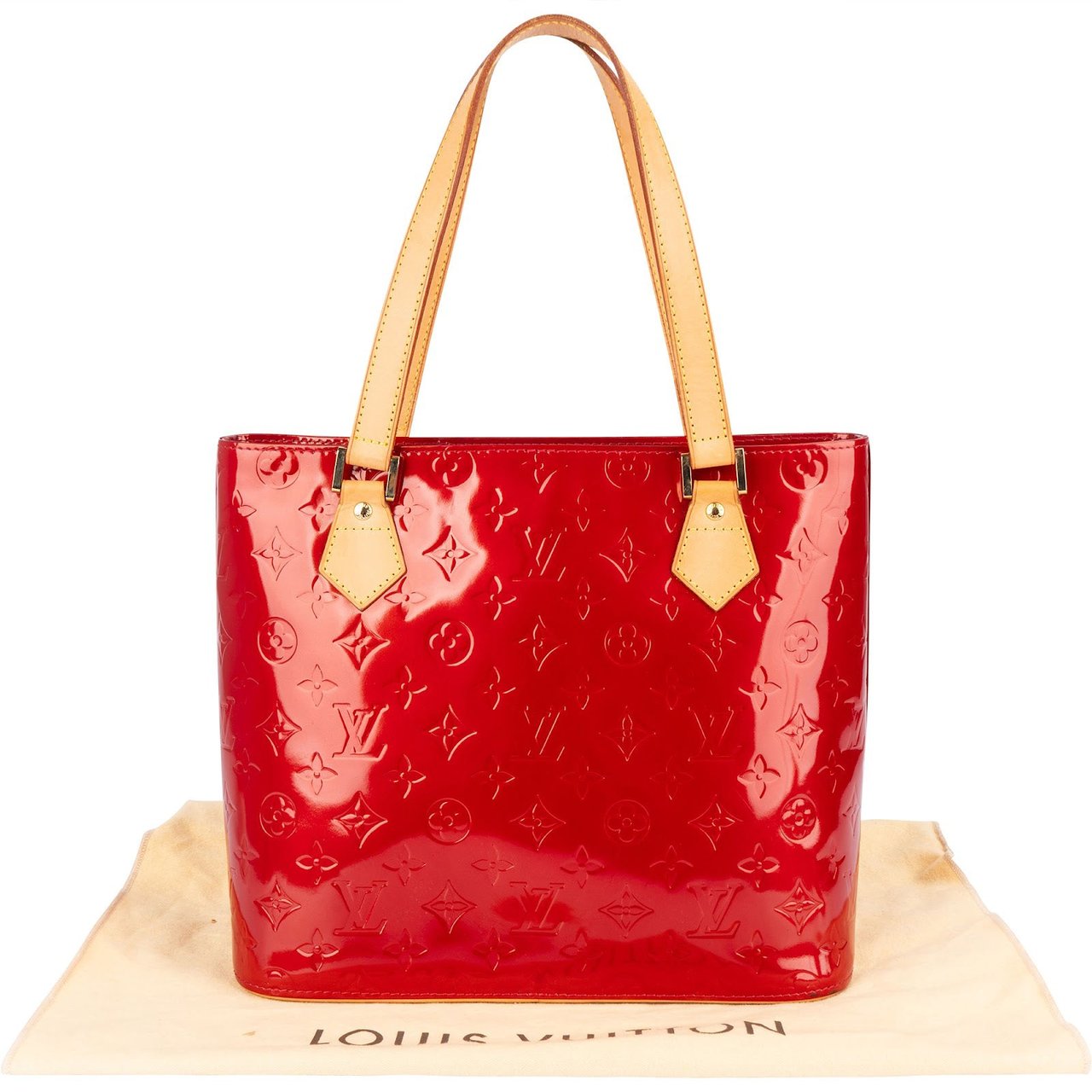 Louis Vuitton Louis Vuitton Monogram Vernis Houston Handbag Rood