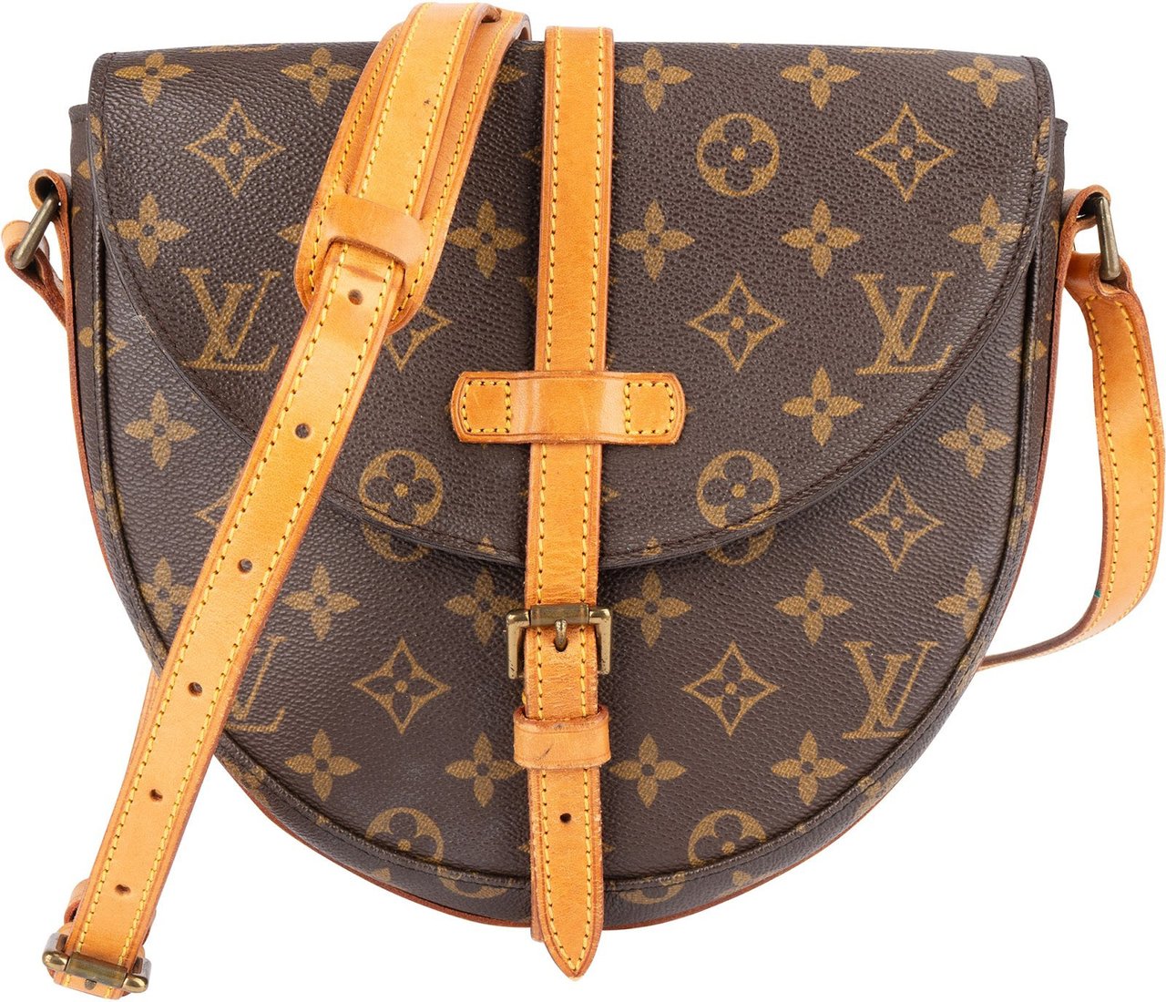 Louis Vuitton Louis Vuitton Monogram Canvas Chantilly GM Crossbody Bag Bruin