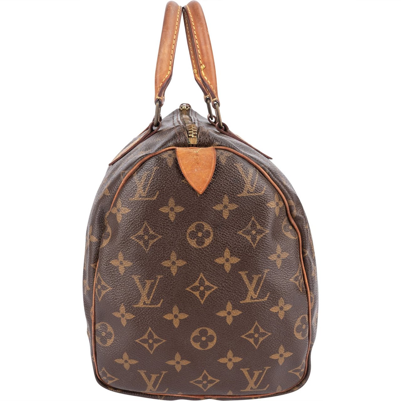 Louis Vuitton Louis Vuitton Monogram Canvas Speedy 30 Handbag Bruin