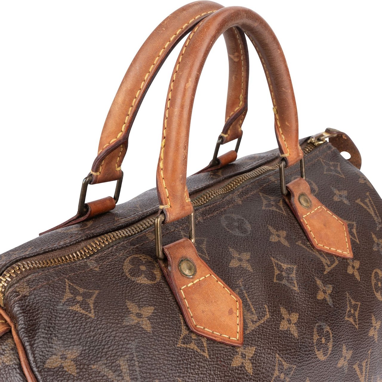 Louis Vuitton Louis Vuitton Monogram Canvas Speedy 30 Handbag Bruin