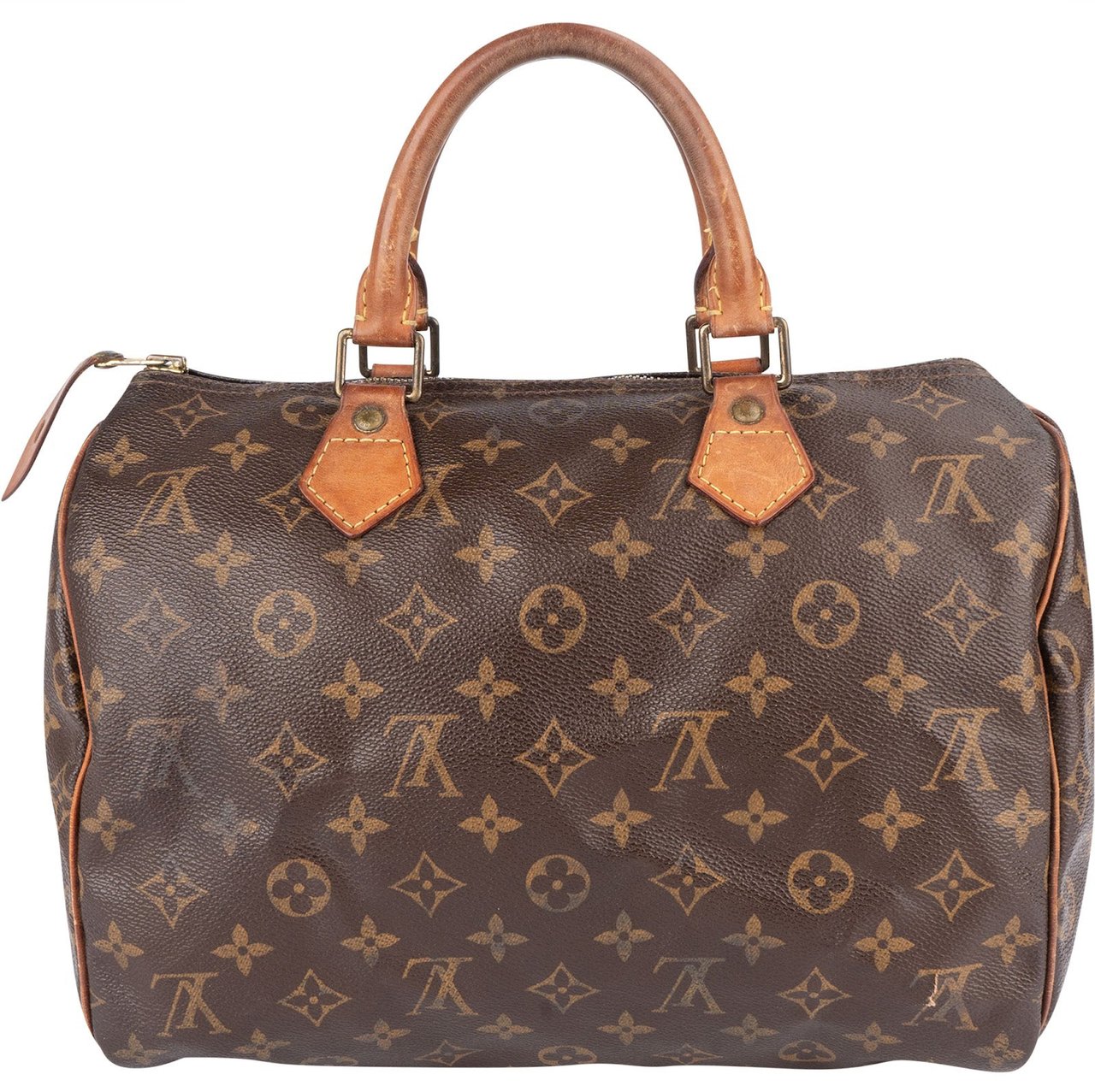 Louis Vuitton Louis Vuitton Monogram Canvas Speedy 30 Handbag Bruin