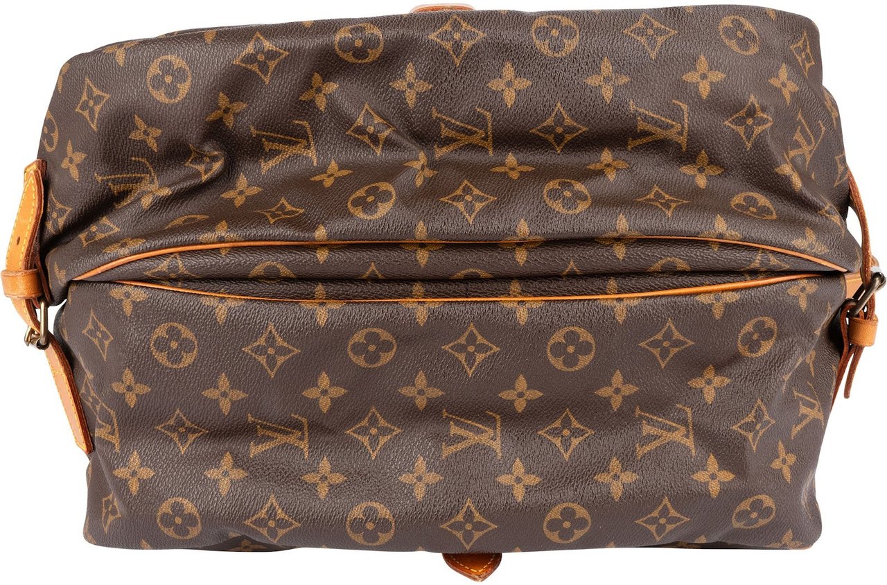 Louis Vuitton Louis Vuitton Monogram Canvas Saumur 35 Crossbody Bag Bruin