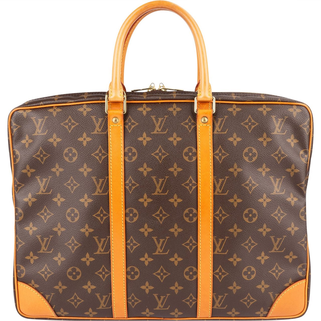Louis Vuitton Louis Vuitton Monogram Canvas Porte-Documents Business Handbag Bruin