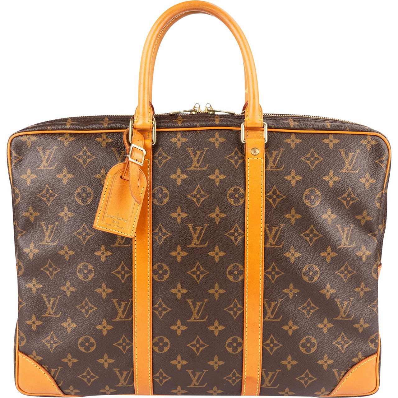 Louis Vuitton Louis Vuitton Monogram Canvas Porte-Documents Business Handbag Bruin