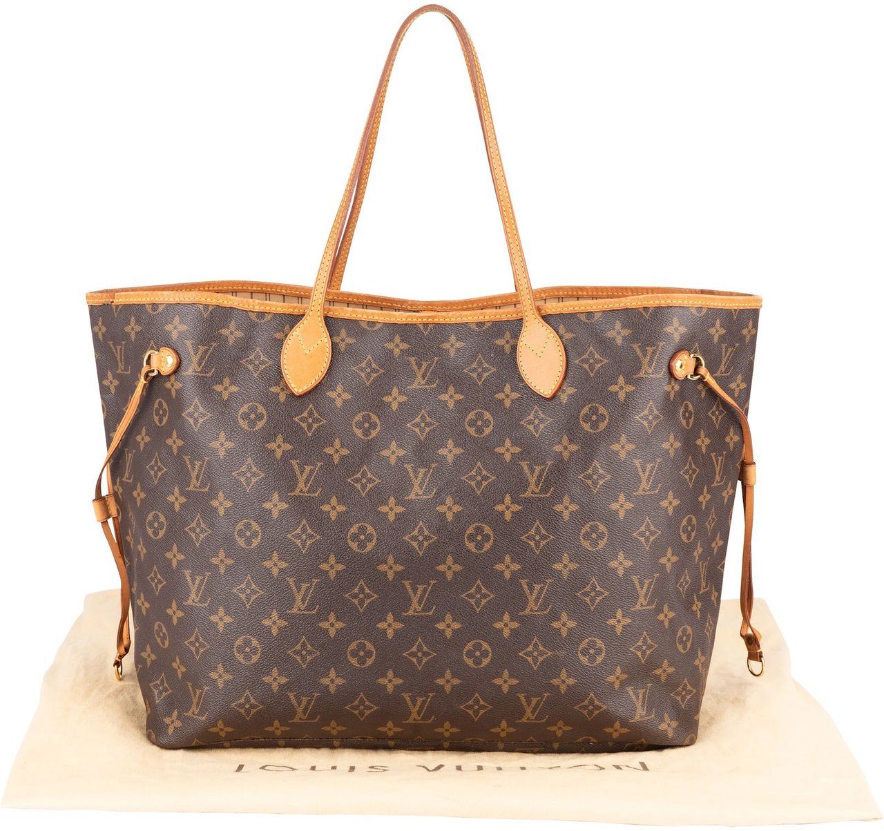 Louis Vuitton Louis Vuitton Monogram Canvas Neverfull GM Shoulder Bag Bruin