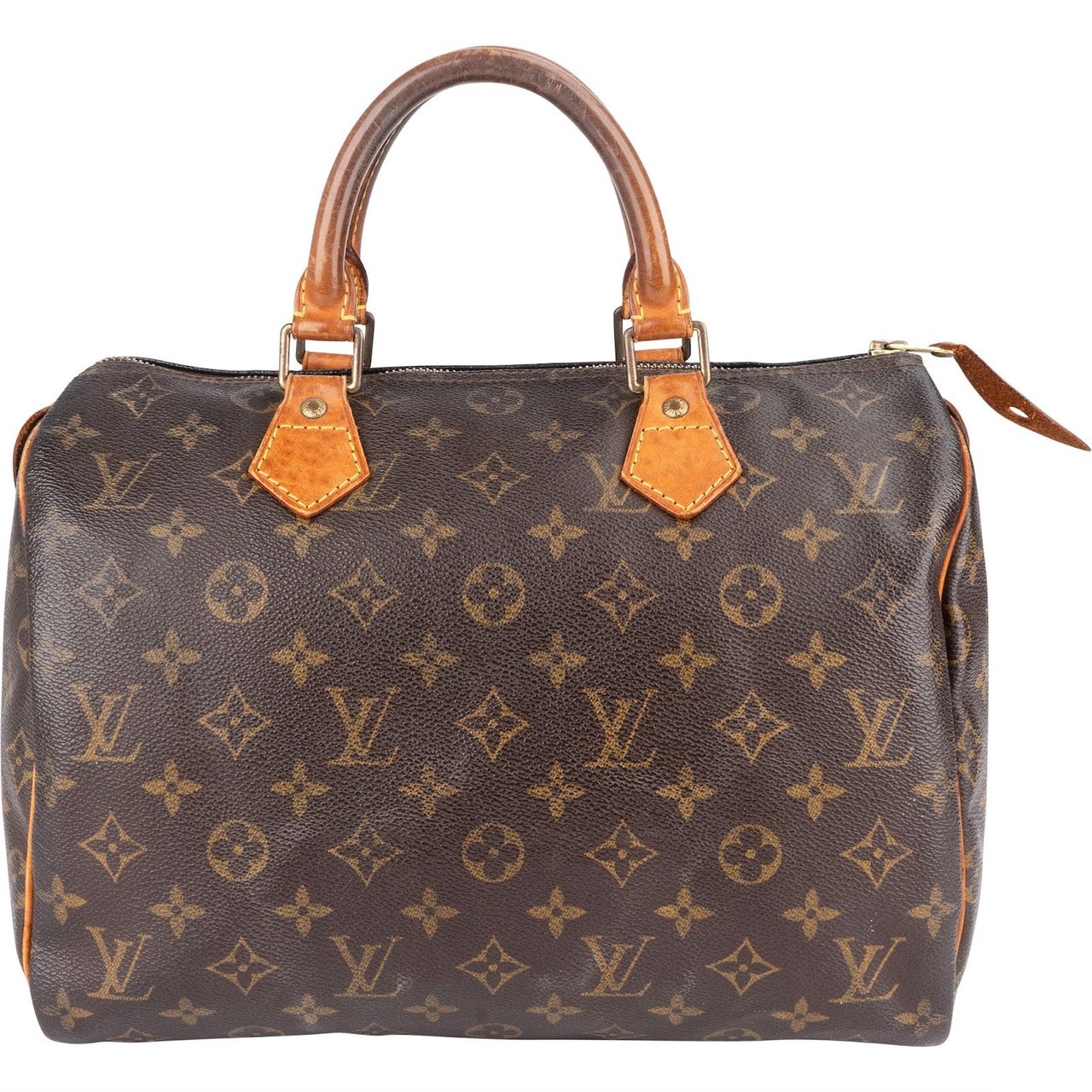 Louis Vuitton Louis Vuitton Monogram Canvas Speedy 30 Handbag Bruin
