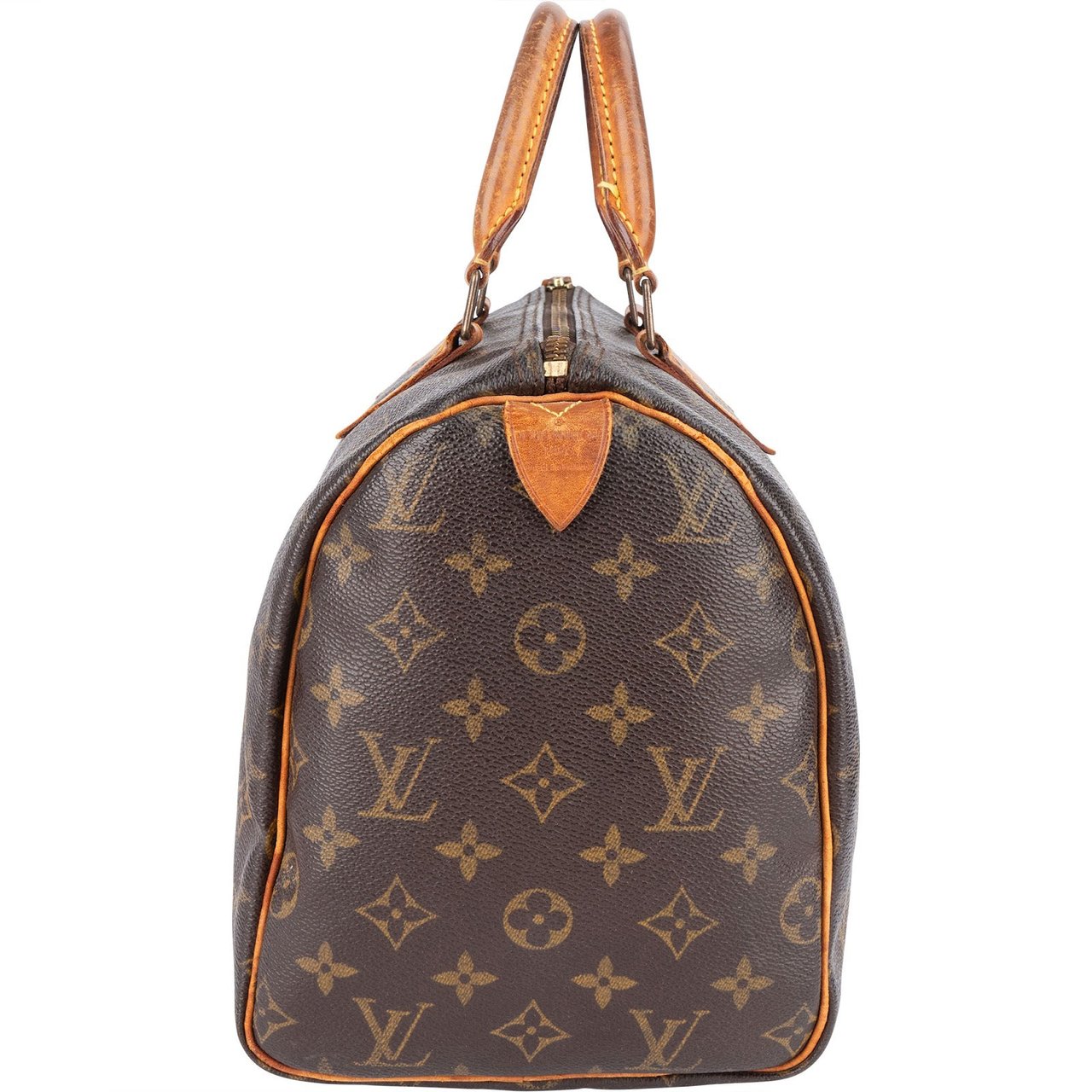 Louis Vuitton Louis Vuitton Monogram Canvas Speedy 30 Handbag Bruin