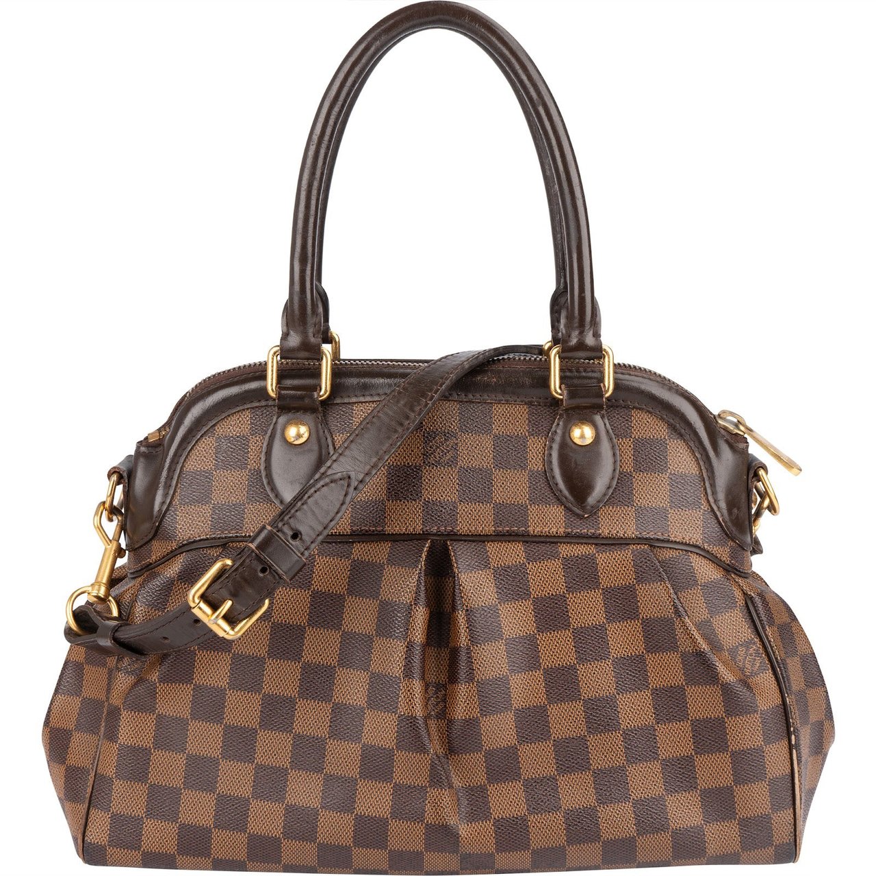 Louis Vuitton Louis Vuitton Monogram Damier Ebene Canvas Trevi PM Handbag Bruin