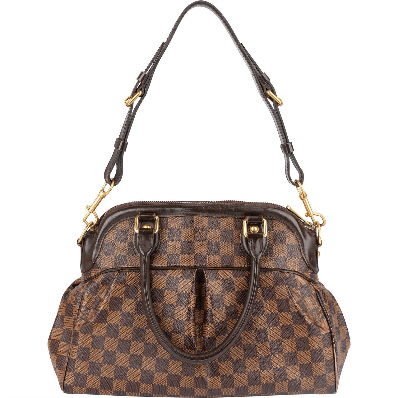 Louis Vuitton Louis Vuitton Monogram Damier Ebene Canvas Trevi PM Handbag Bruin