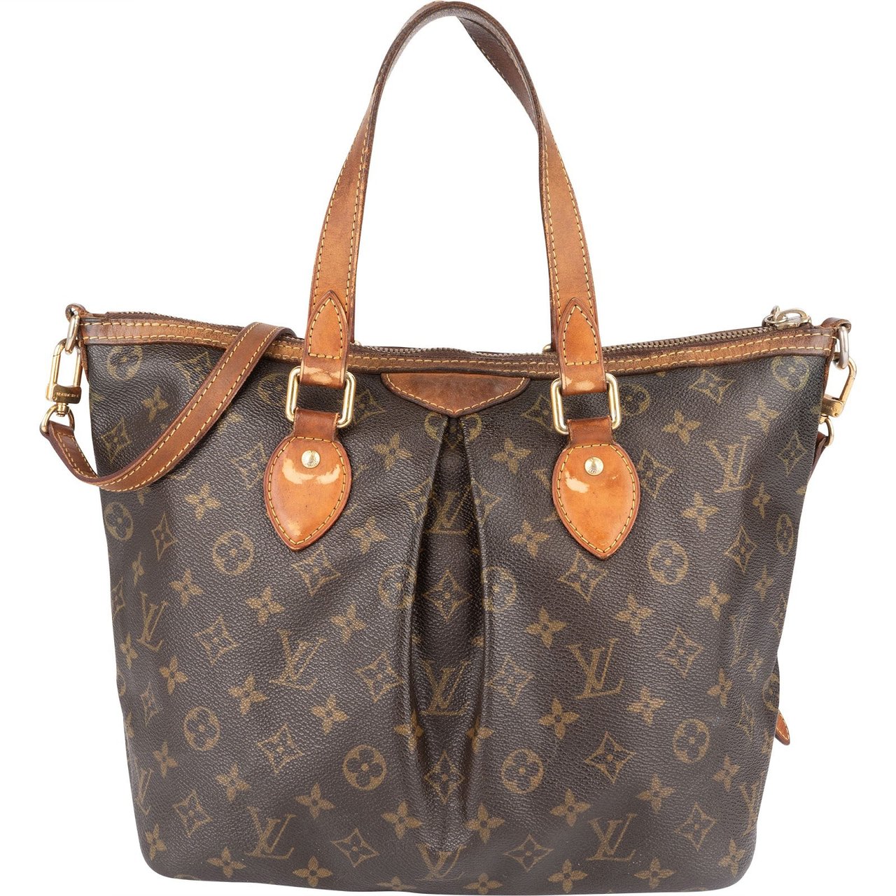 Louis Vuitton Louis Vuitton Monogram Canvas Palermo PM Handbag Bruin