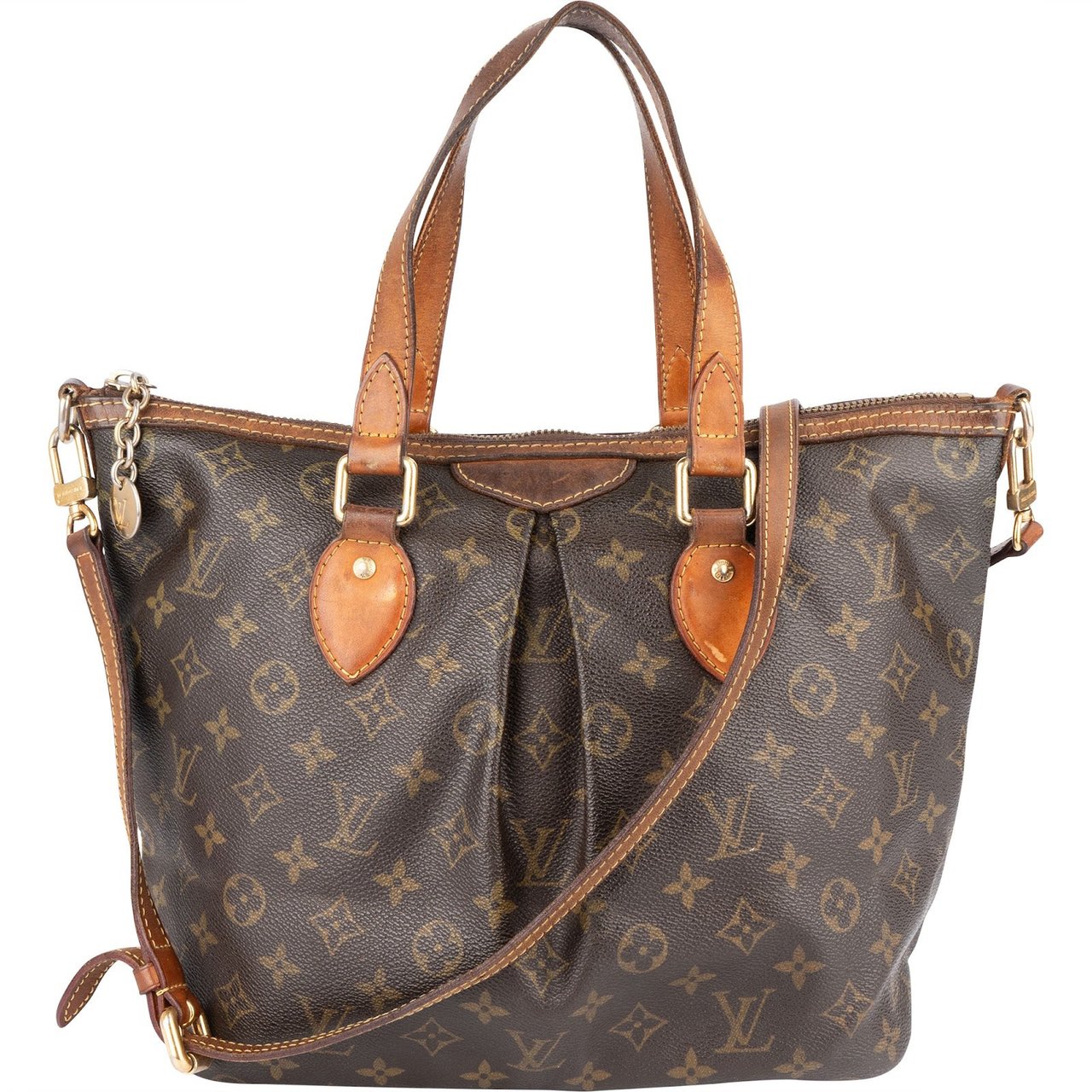 Louis Vuitton Louis Vuitton Monogram Canvas Palermo PM Handbag Bruin