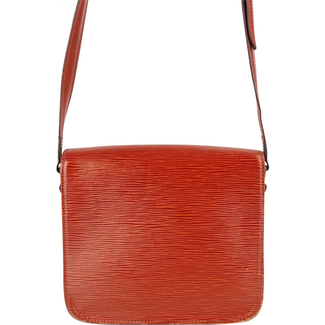 Louis Vuitton Louis Vuitton Cognac Epi Leather Cartouchiere MM Crossbody Bag Divers