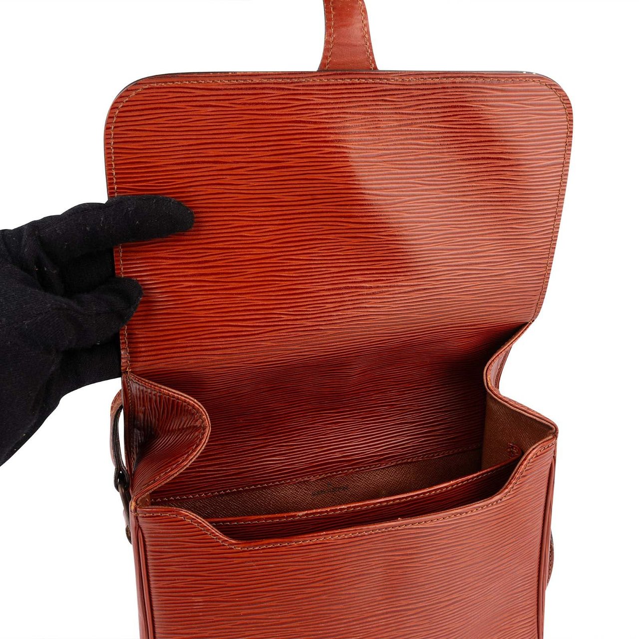 Louis Vuitton Louis Vuitton Cognac Epi Leather Cartouchiere MM Crossbody Bag Divers