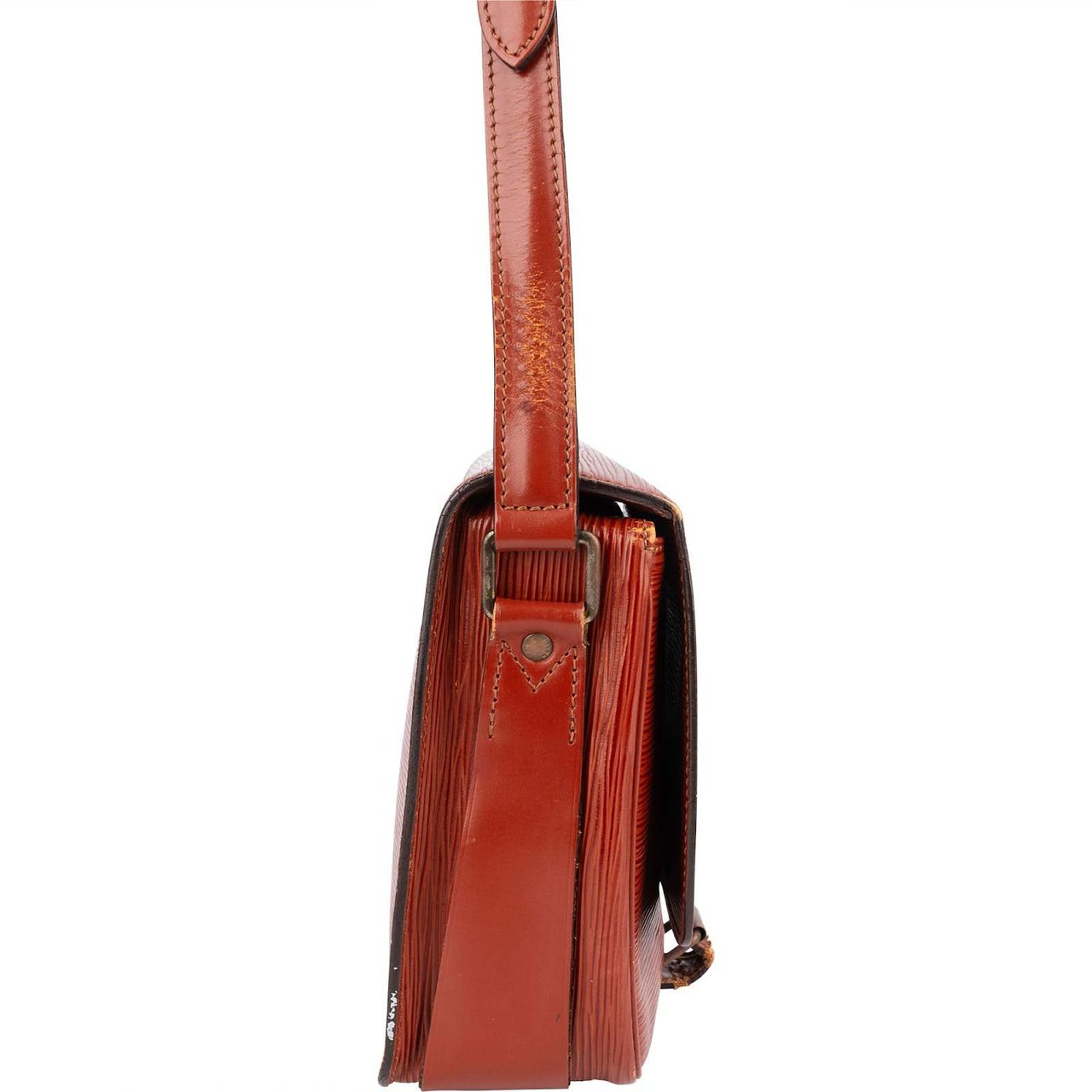 Louis Vuitton Louis Vuitton Cognac Epi Leather Cartouchiere MM Crossbody Bag Divers