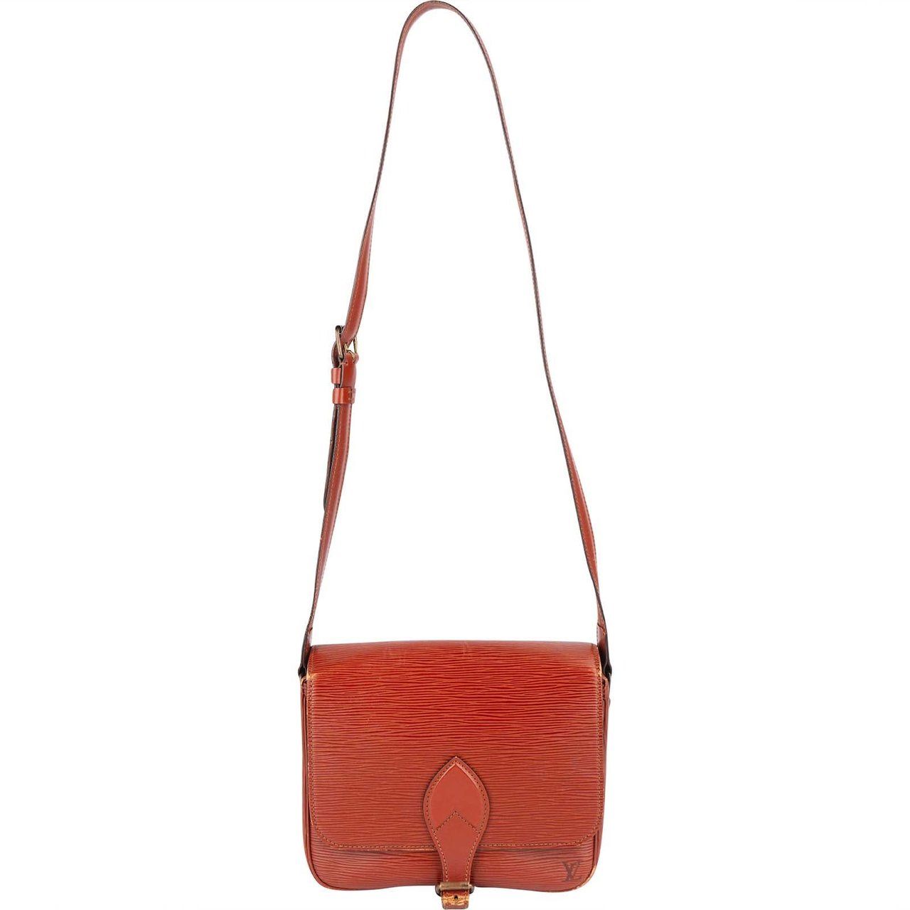 Louis Vuitton Louis Vuitton Cognac Epi Leather Cartouchiere MM Crossbody Bag Divers