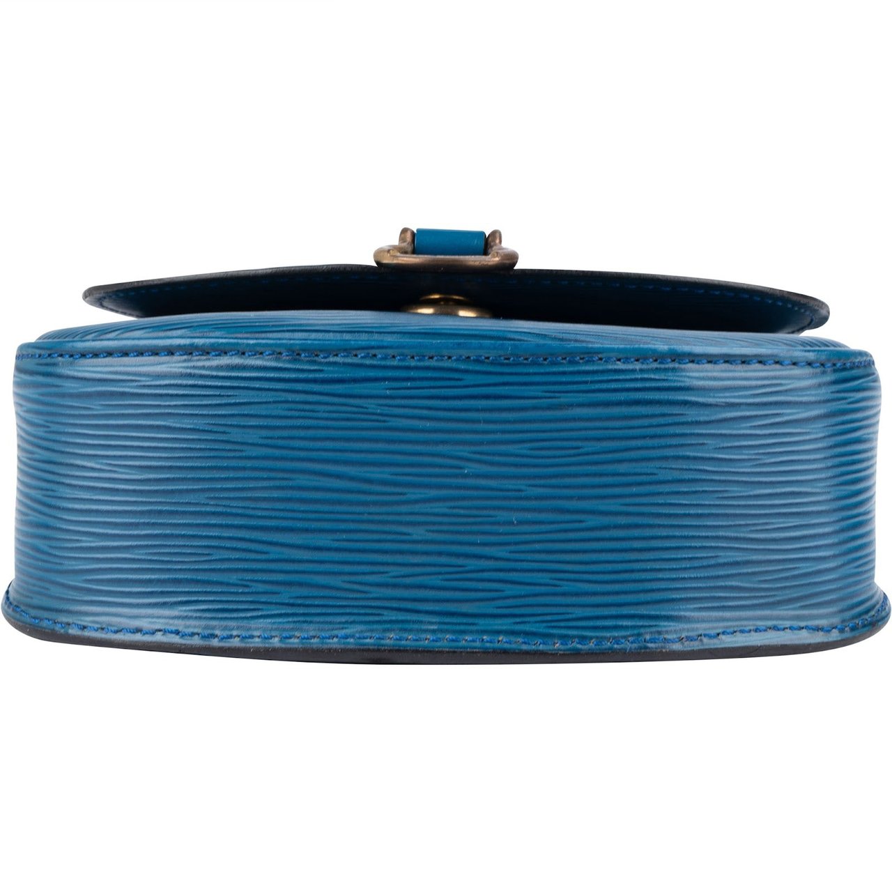 Louis Vuitton Louis Vuitton Blue Epi Leather Saint Cloud PM Crossbody Bag Blauw