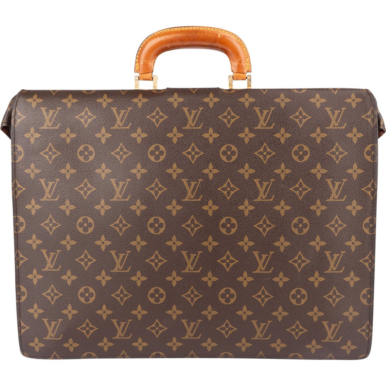 Louis Vuitton Louis Vuitton Monogram Canvas Serviette Fermoir Handbag Bruin