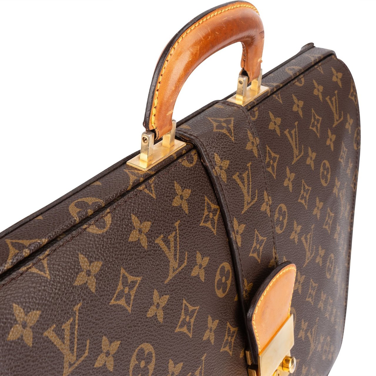 Louis Vuitton Louis Vuitton Monogram Canvas Serviette Fermoir Handbag Bruin