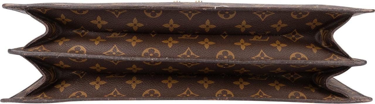 Louis Vuitton Louis Vuitton Monogram Canvas Serviette Fermoir Handbag Bruin