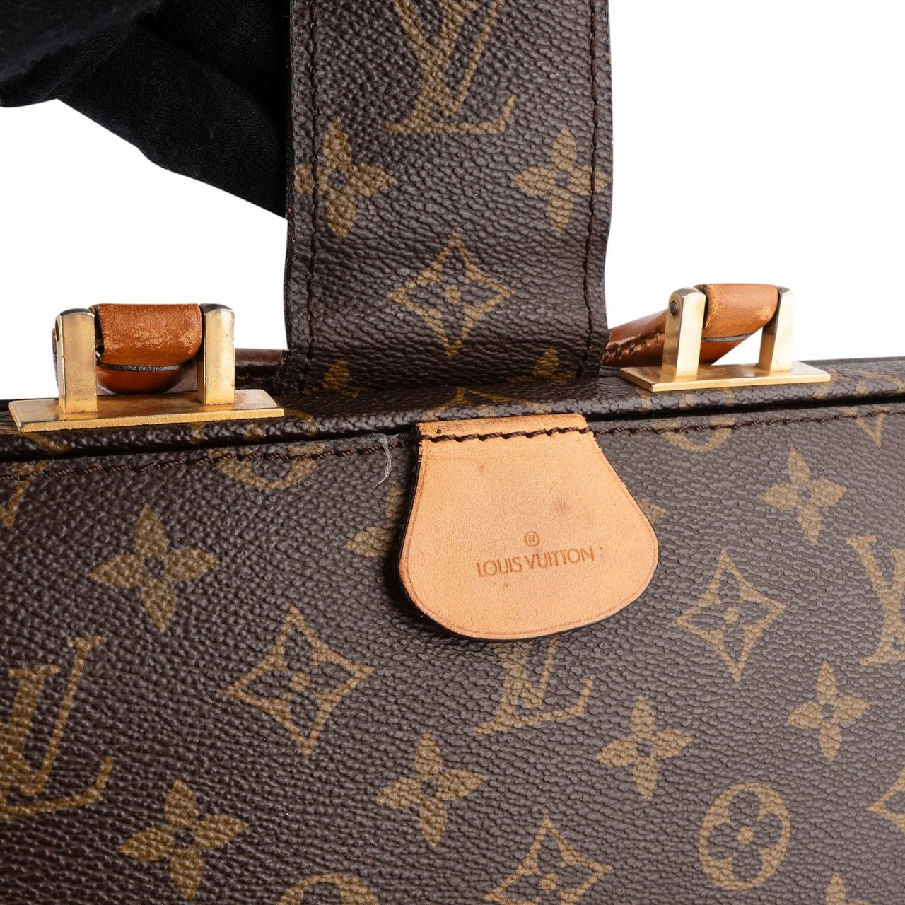 Louis Vuitton Louis Vuitton Monogram Canvas Serviette Fermoir Handbag Bruin