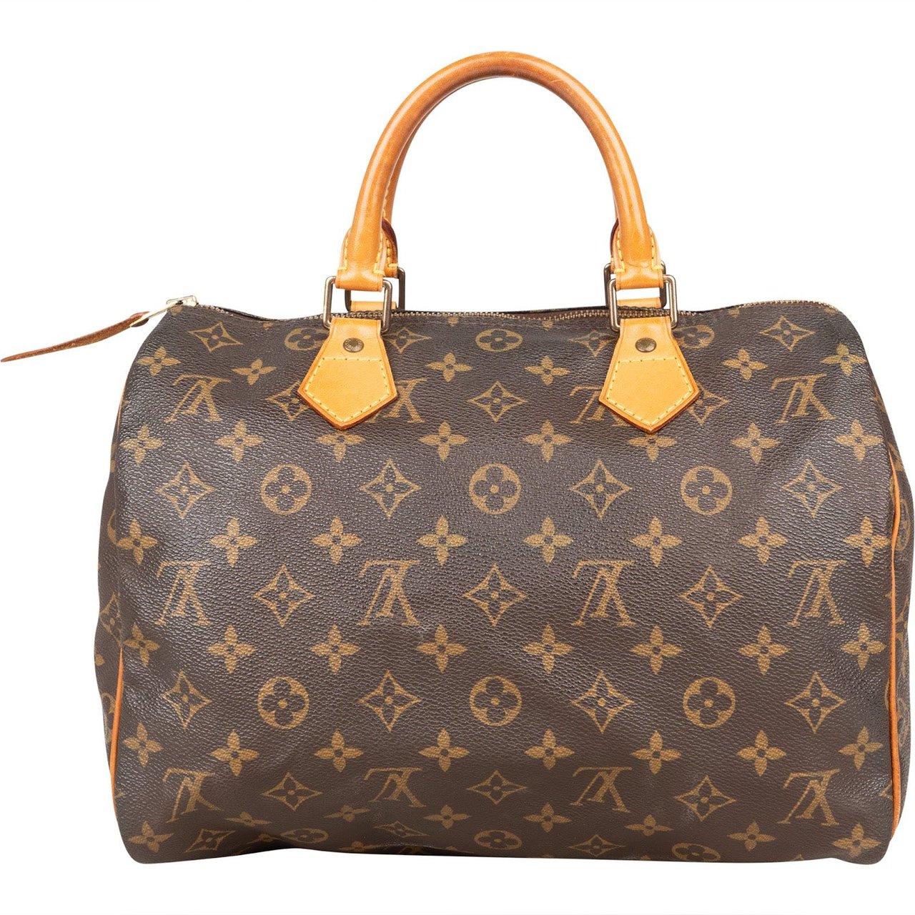 Louis Vuitton Louis Vuitton Monogram Canvas Speedy 30 Handbag Bruin