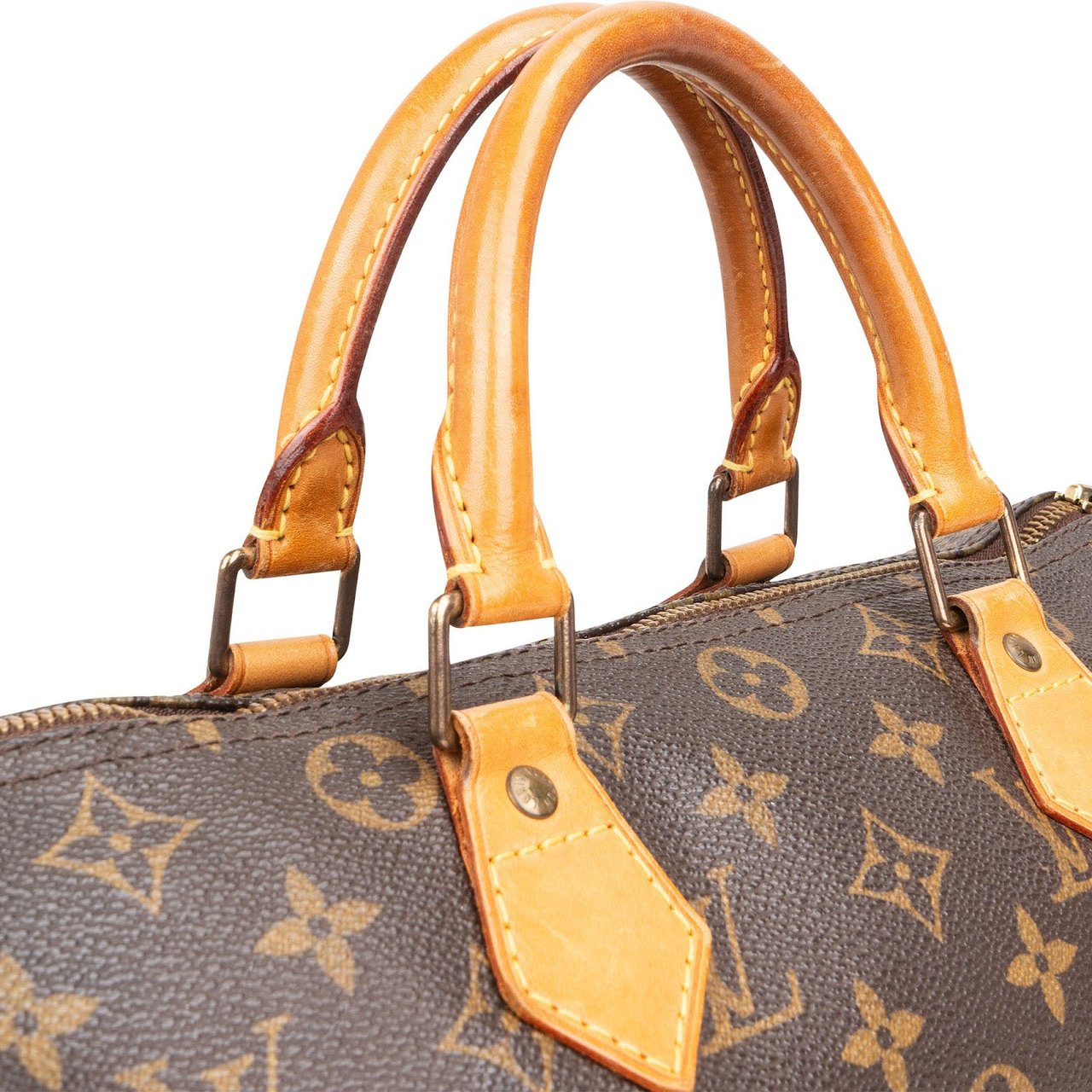 Louis Vuitton Louis Vuitton Monogram Canvas Speedy 30 Handbag Bruin