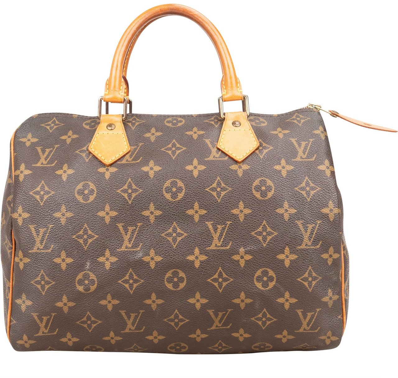 Louis Vuitton Louis Vuitton Monogram Canvas Speedy 30 Handbag Bruin