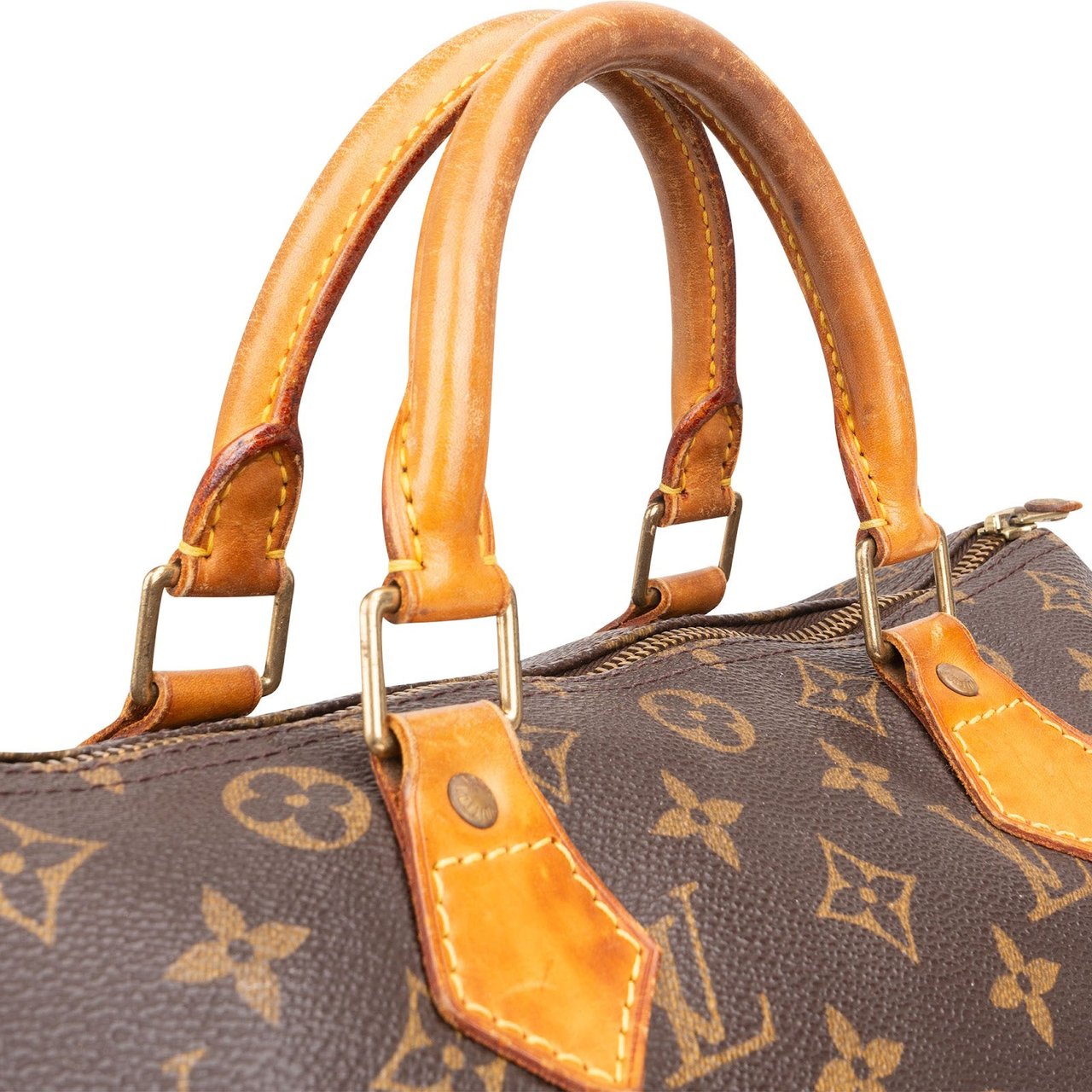Louis Vuitton Louis Vuitton Monogram Canvas Speedy 30 Handbag Bruin