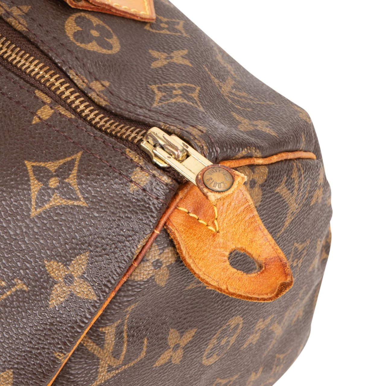 Louis Vuitton Louis Vuitton Monogram Canvas Speedy 30 Handbag Bruin