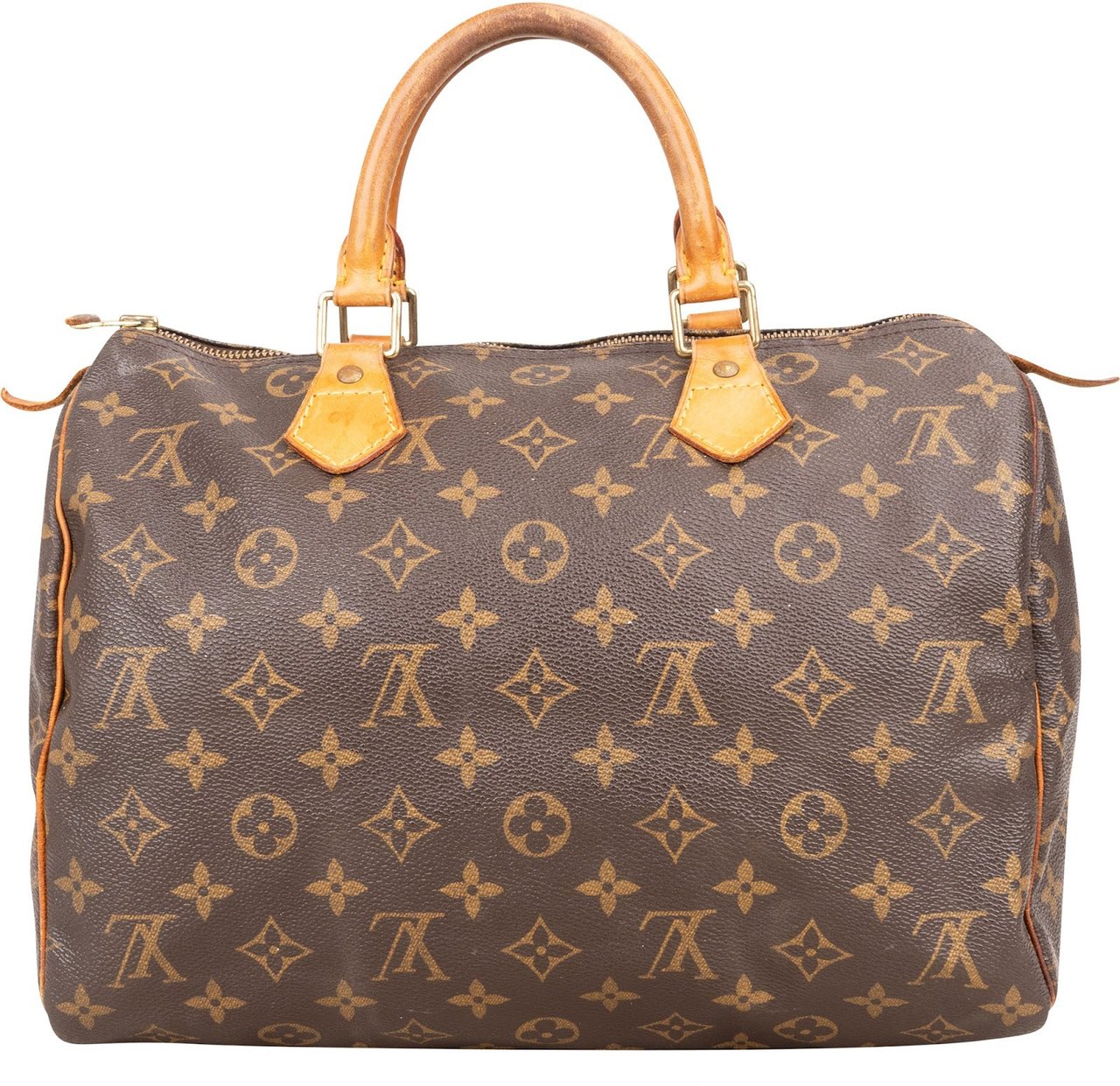 Louis Vuitton Louis Vuitton Monogram Canvas Speedy 30 Handbag Bruin