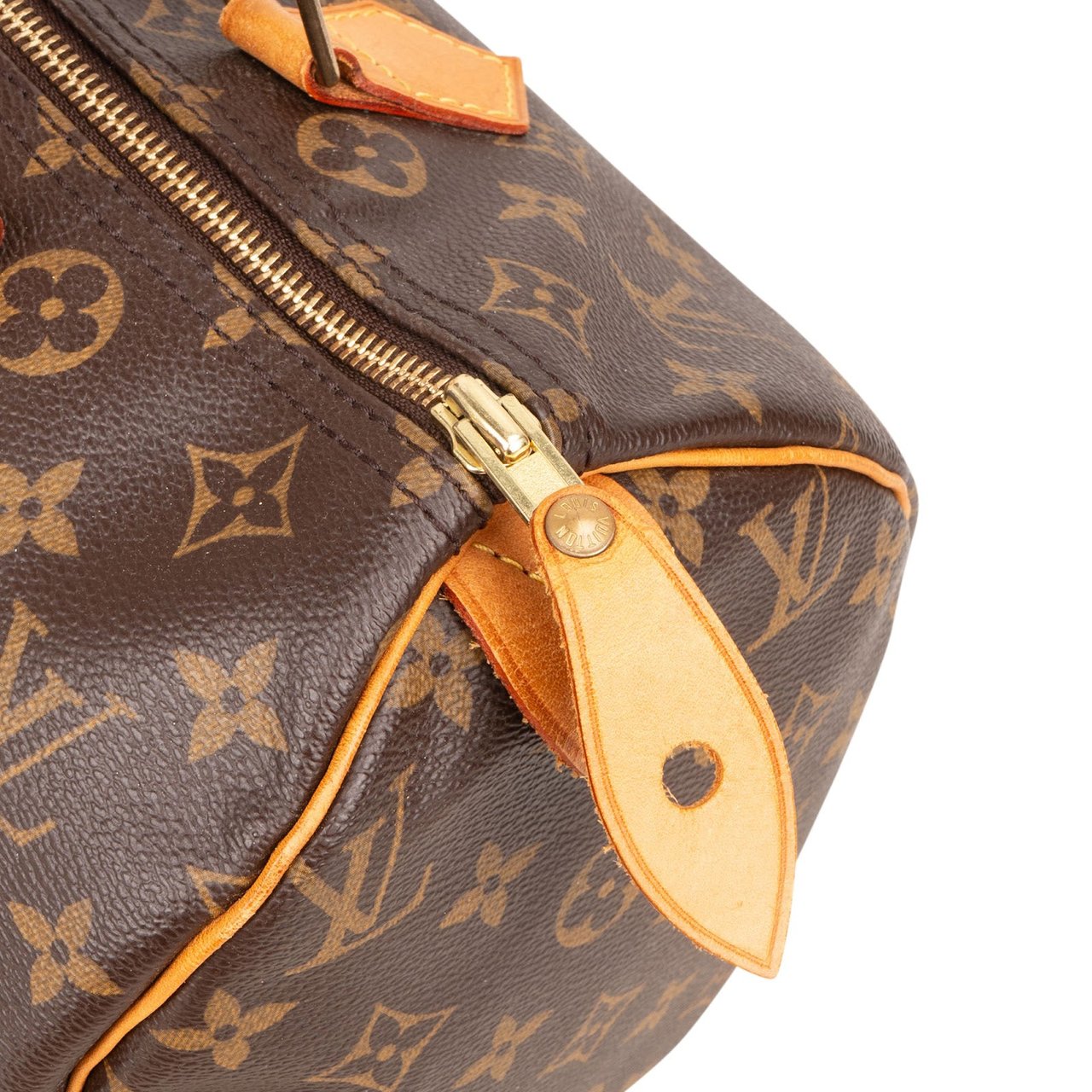 Louis Vuitton Louis Vuitton Monogram Canvas Speedy 30 Handbag Bruin