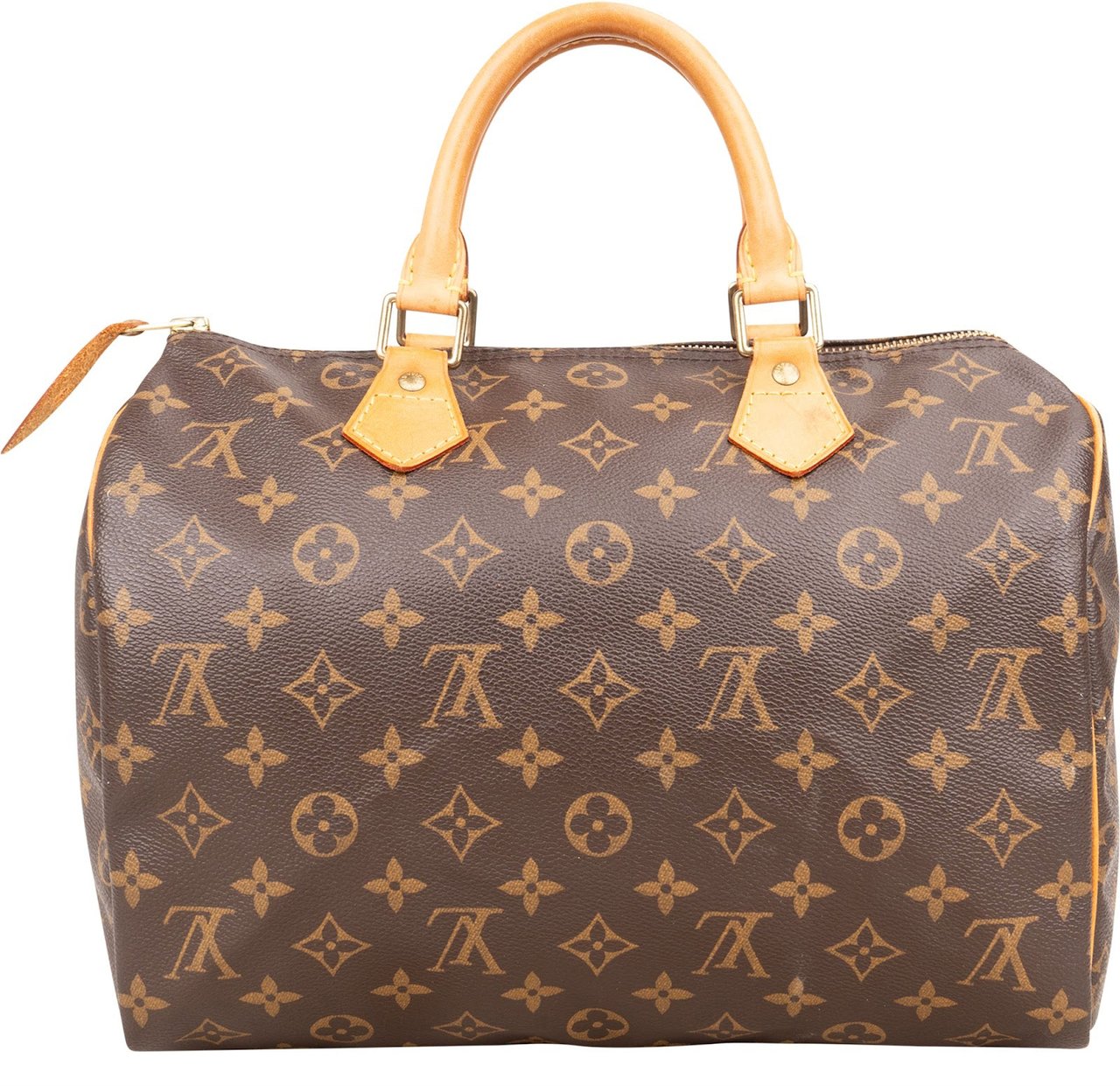 Louis Vuitton Louis Vuitton Monogram Canvas Speedy 30 Handbag Bruin