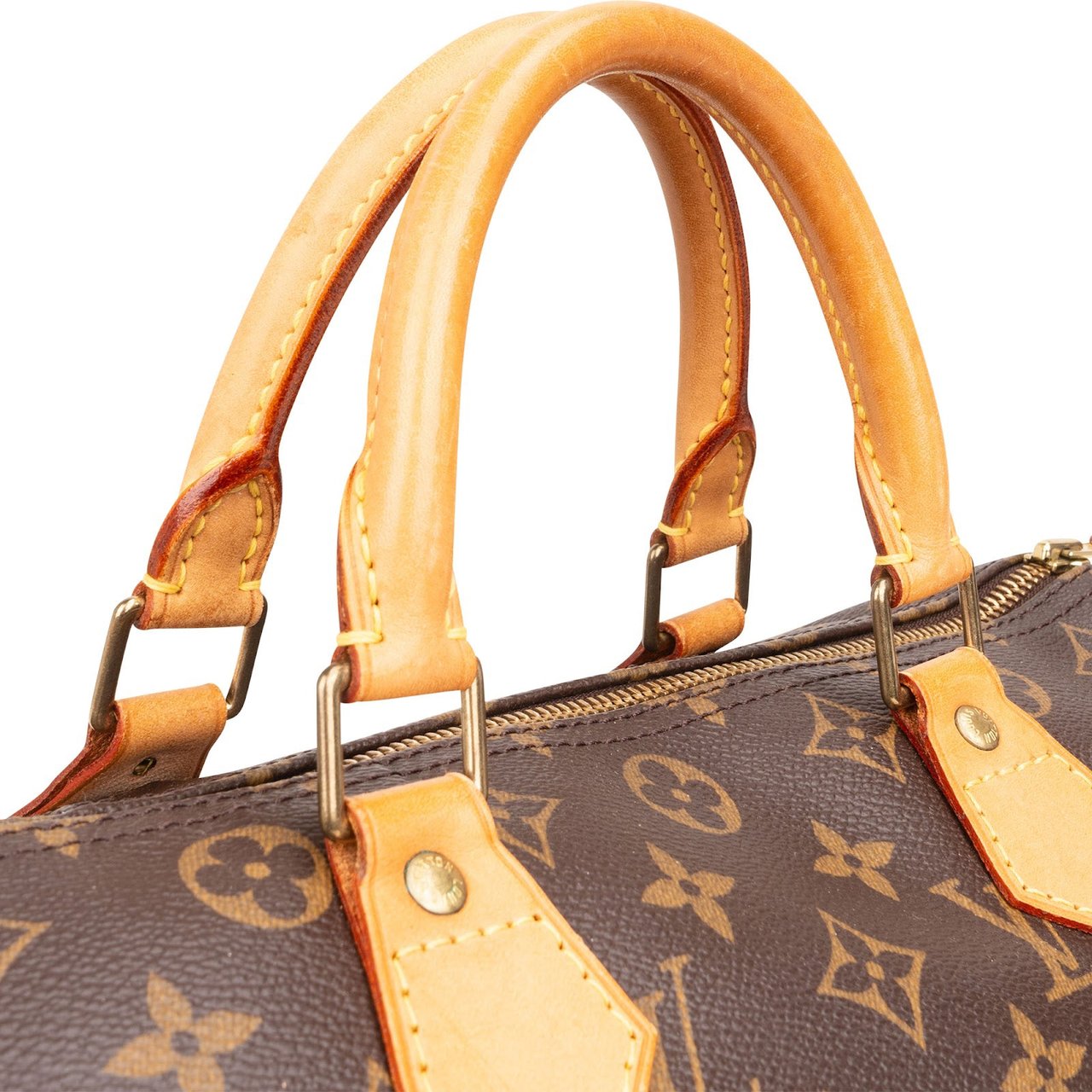 Louis Vuitton Louis Vuitton Monogram Canvas Speedy 30 Handbag Bruin