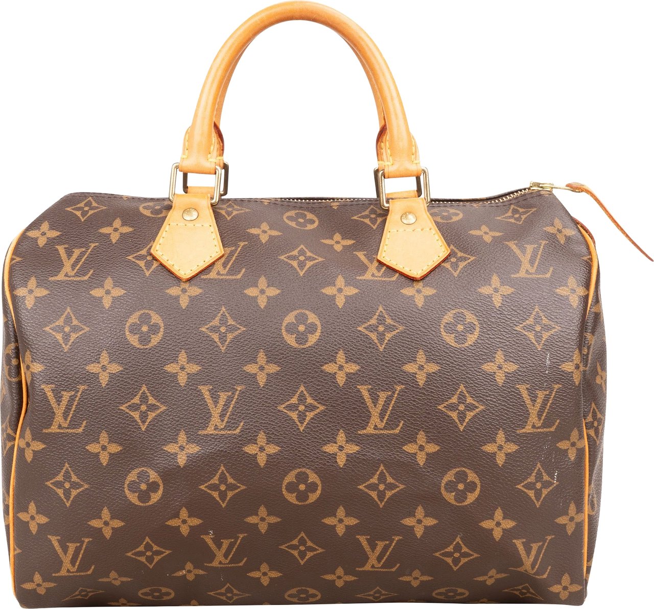 Louis Vuitton Louis Vuitton Monogram Canvas Speedy 30 Handbag Bruin