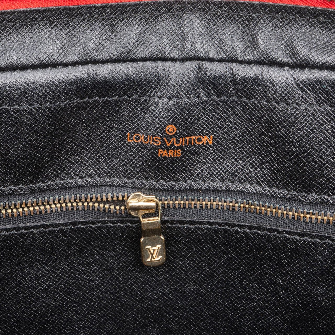 Louis Vuitton Louis Vuitton Red Epi Leather Porte-Documents Voyage Handbag Rood