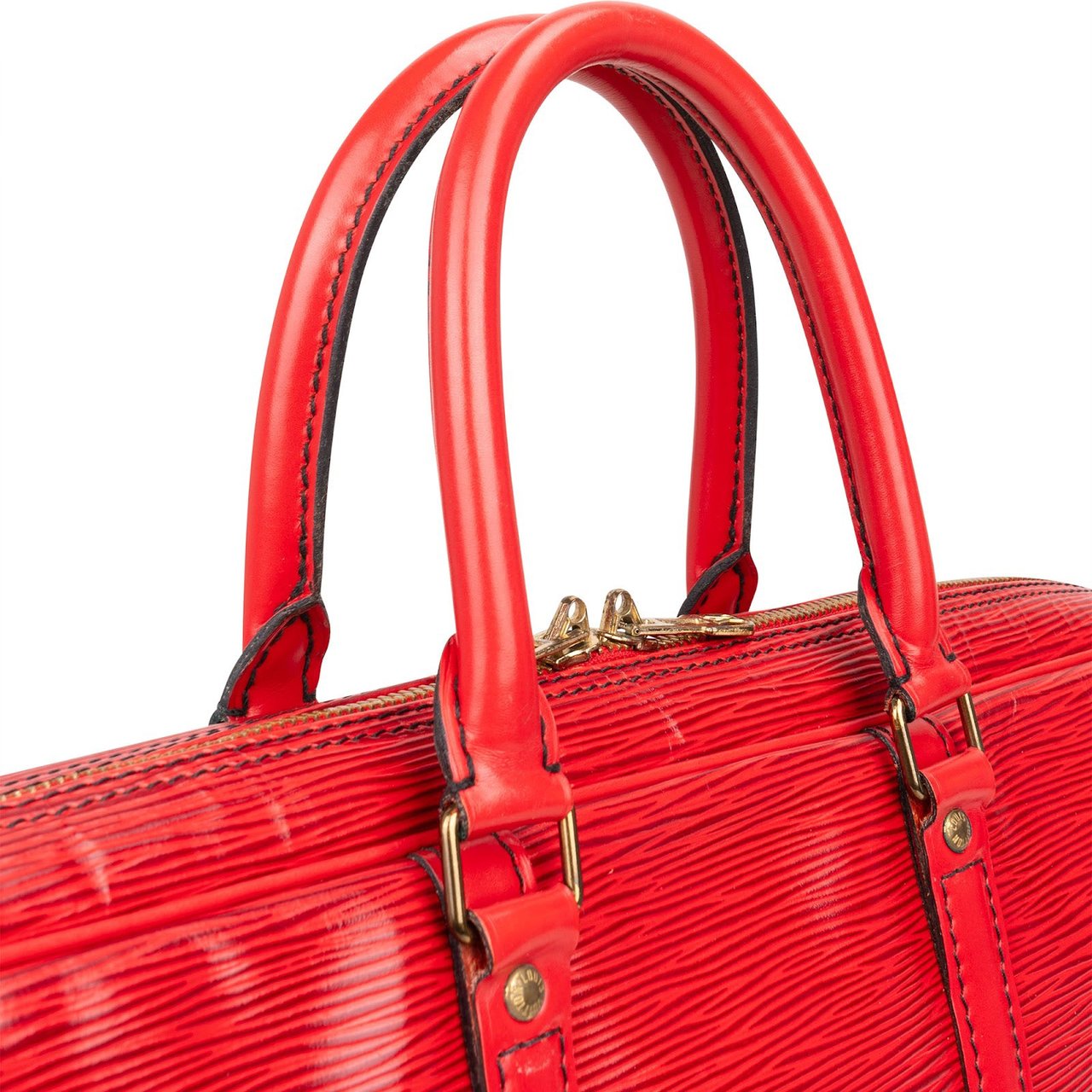 Louis Vuitton Louis Vuitton Red Epi Leather Porte-Documents Voyage Handbag Rood