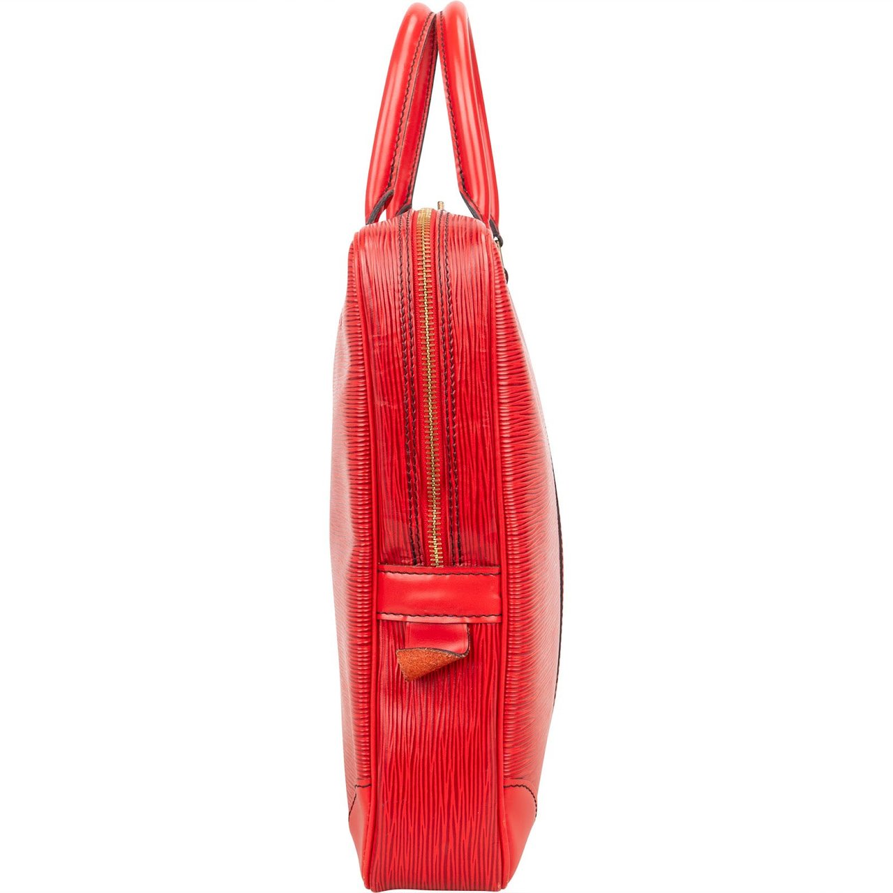 Louis Vuitton Louis Vuitton Red Epi Leather Porte-Documents Voyage Handbag Rood