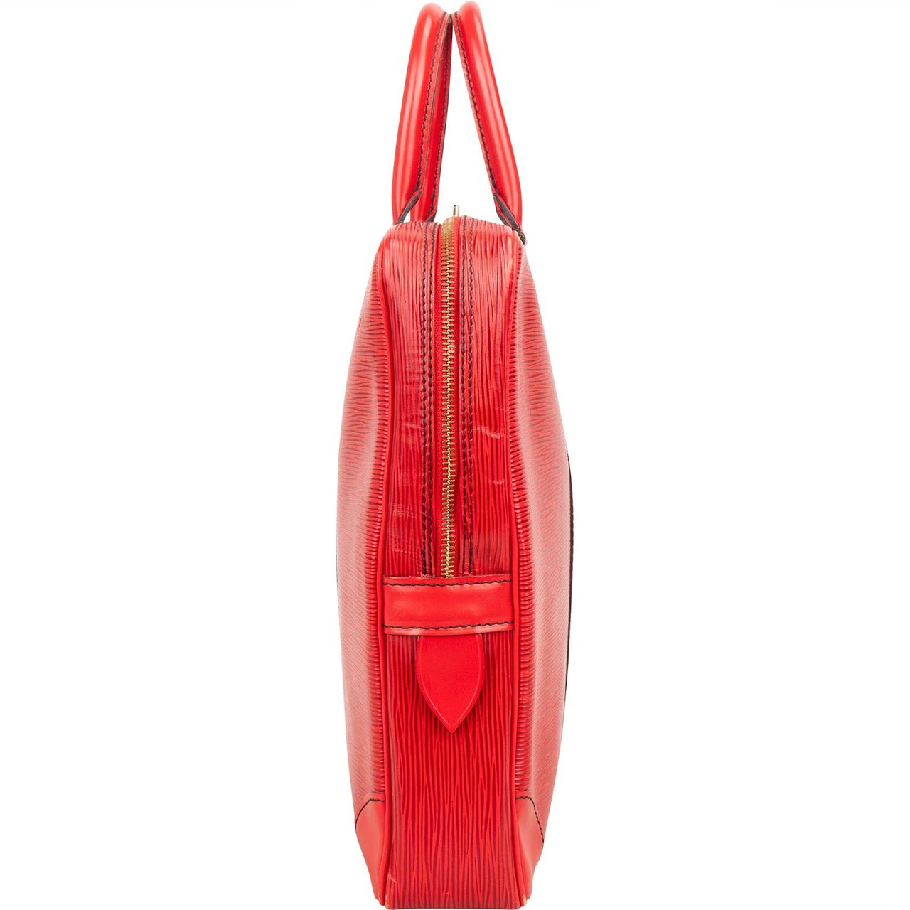 Louis Vuitton Louis Vuitton Red Epi Leather Porte-Documents Voyage Handbag Rood